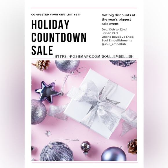 ๐ค ๐๐BLACK FRIDAY-WEEKEND SALE๐ค
โช๏ธ๐Closet Clear Out, HUGE SALE๐โช๏ธ
FRI - MON - Picture 15 of 16